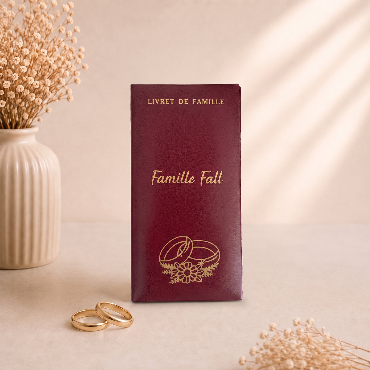 Personalisierte Hülle für das Familienstammbuch
