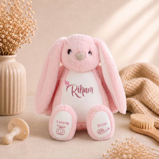 Peluche lapin personnalisée