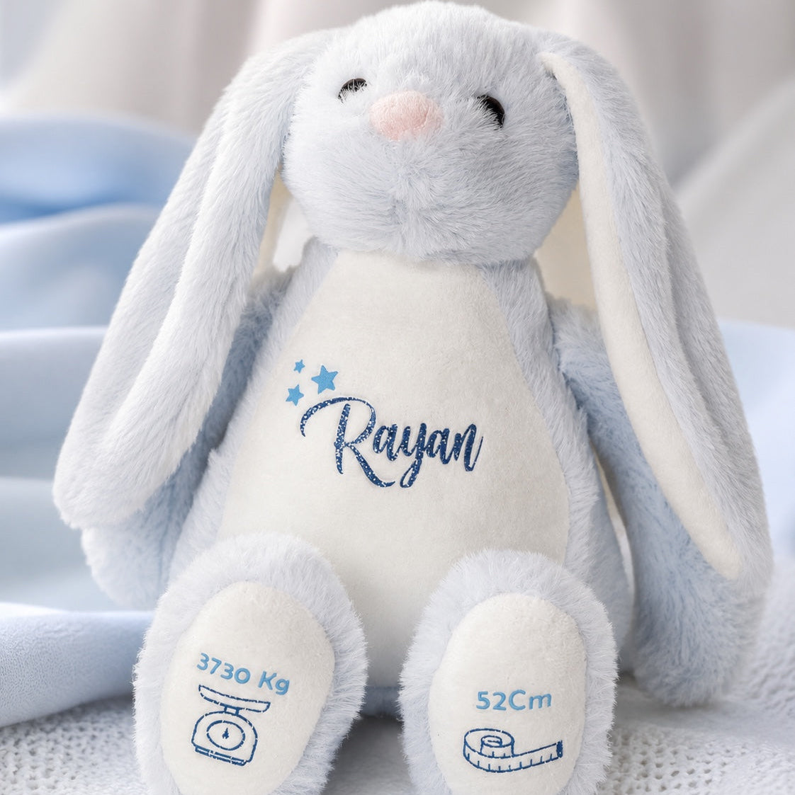 Peluche lapin personnalisée