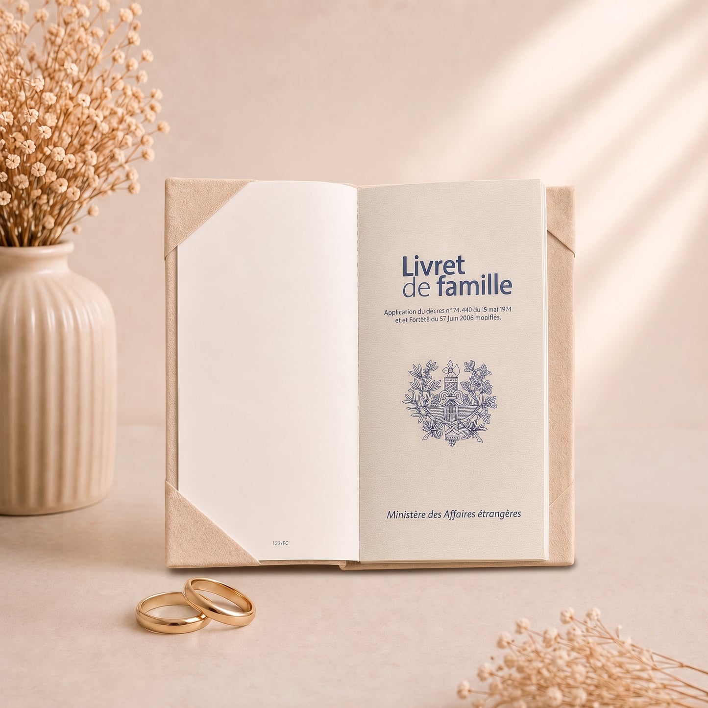 Protège livret de famille personnalisé