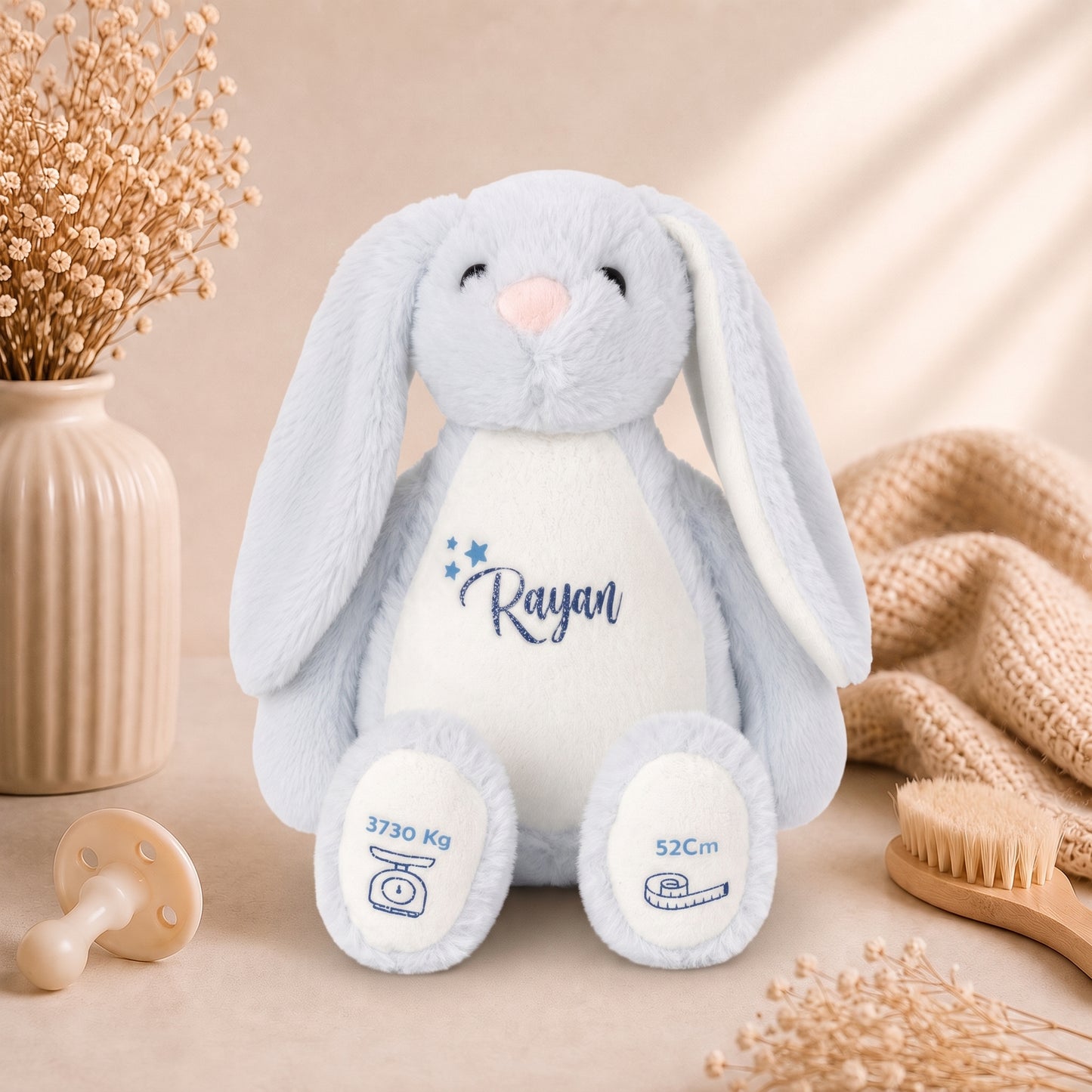 Peluche lapin personnalisée